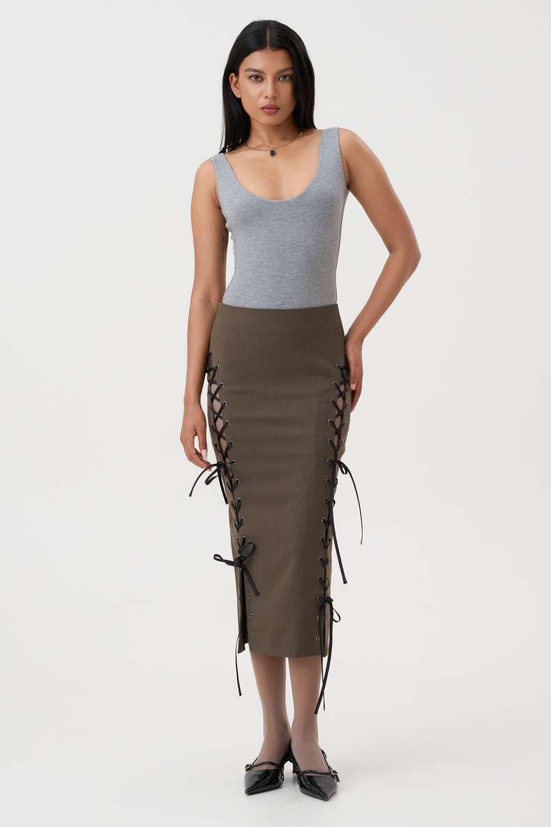ELA PLUNGE NECK BODYSUIT