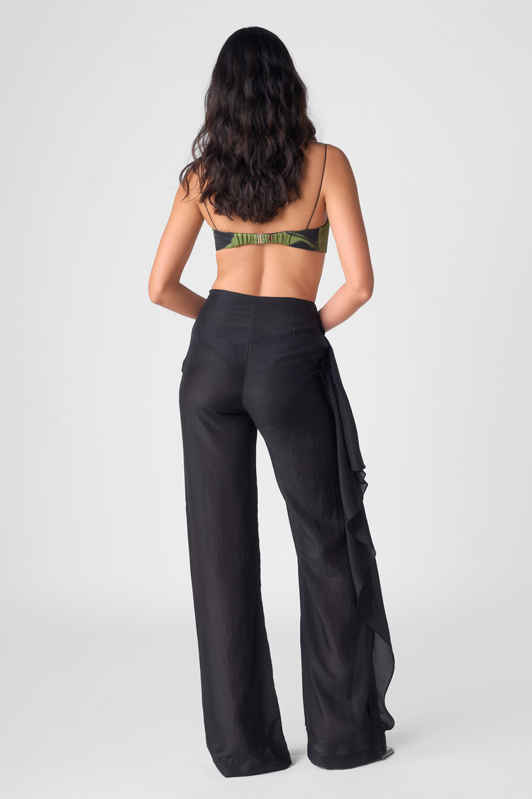 DRAPED SHEER PANTS