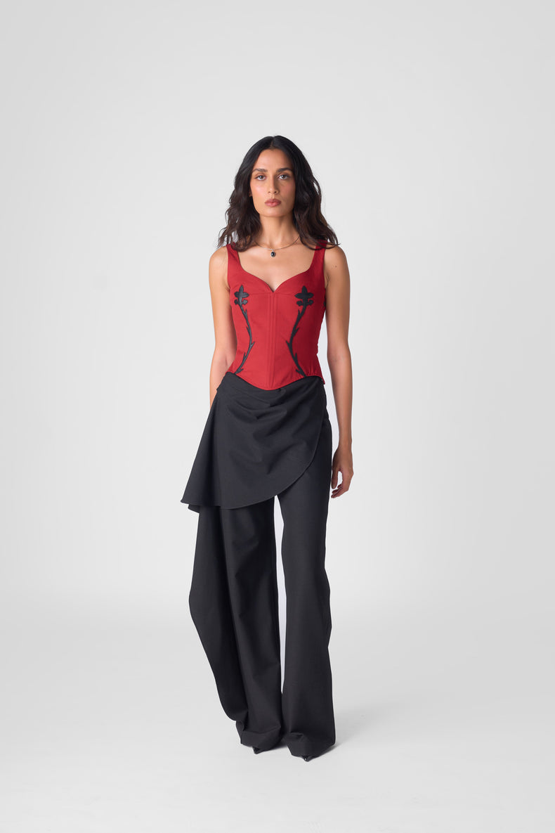 DRAPED TROUSERS