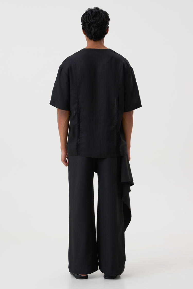 DRAPED TROUSERS