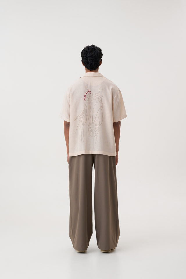 HAND APPLIQUE BOWLING SHIRT
