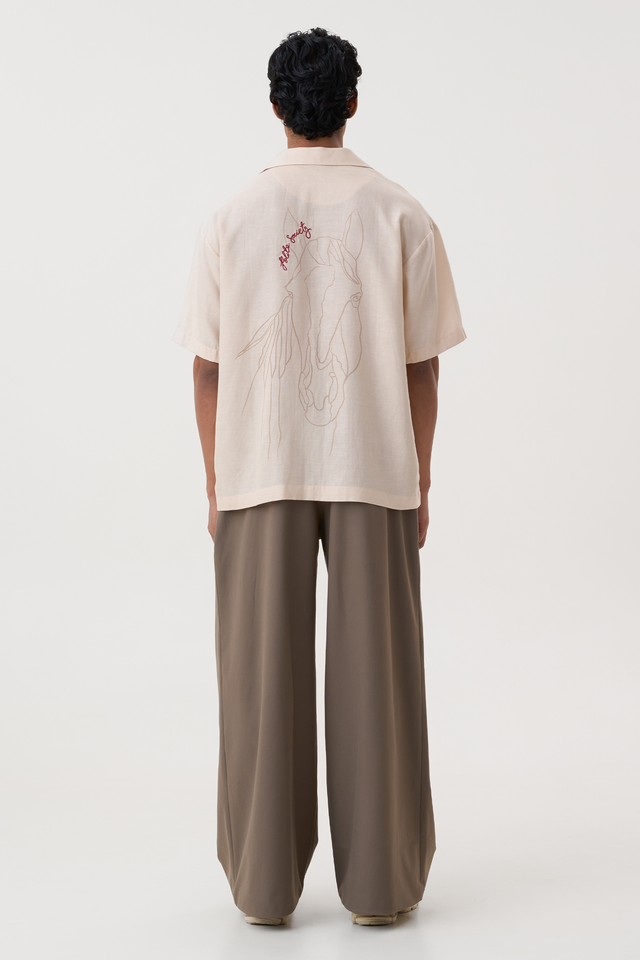 HAND APPLIQUE BOWLING SHIRT