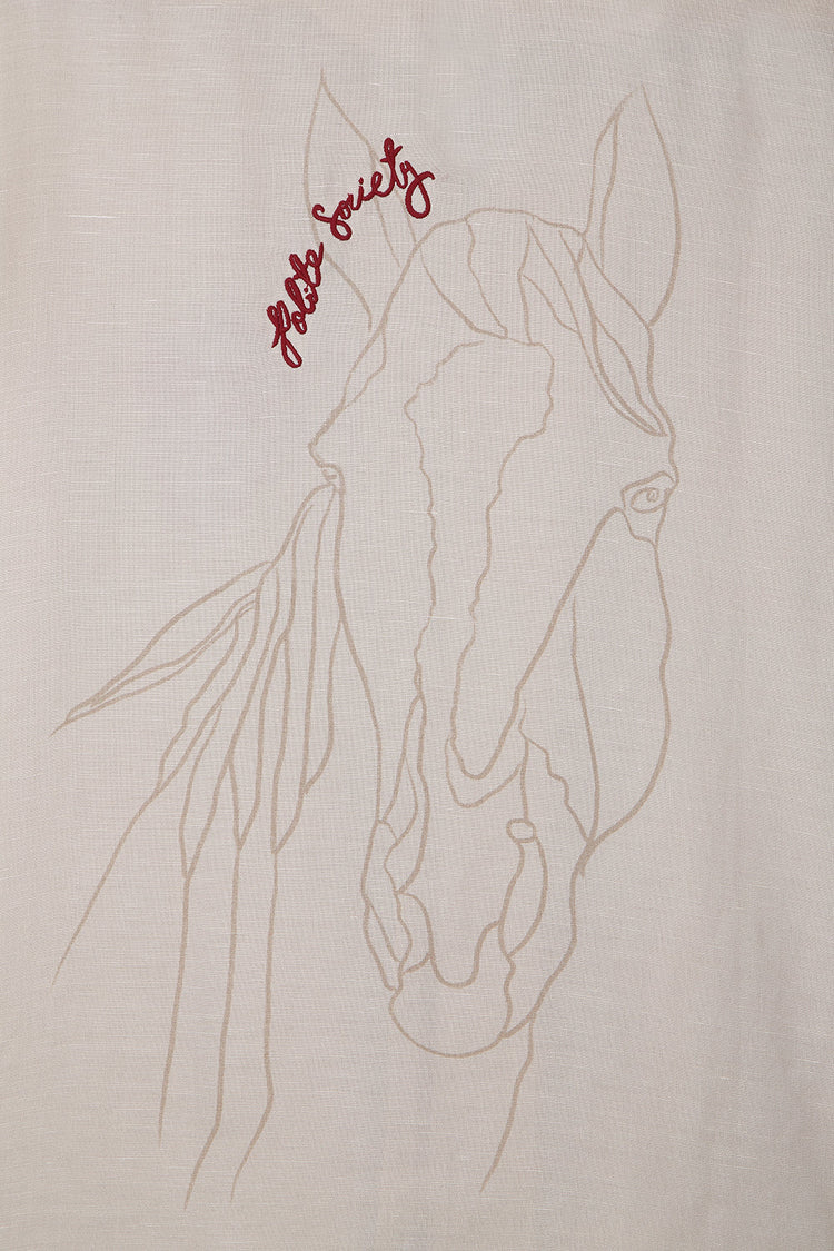 HAND APPLIQUE BOWLING SHIRT