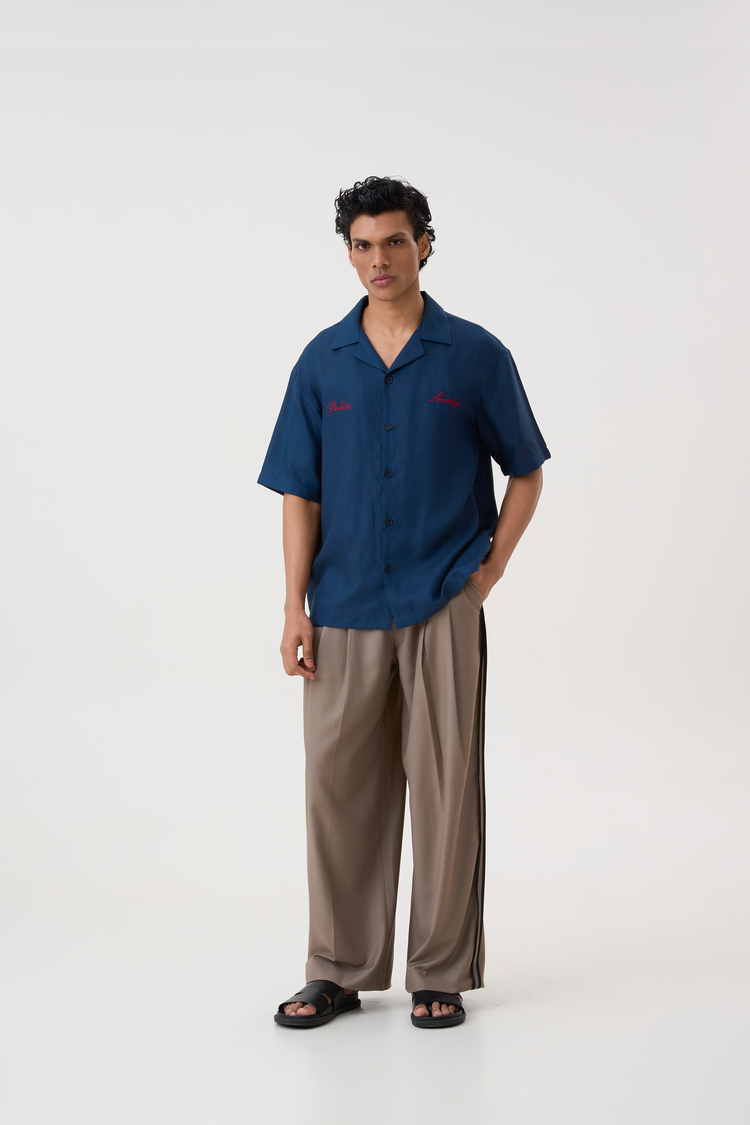 HAND APPLIQUE BOWLING SHIRT