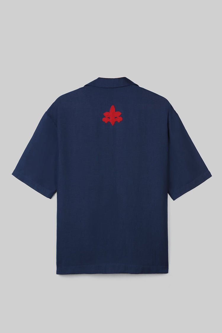 HAND APPLIQUE BOWLING SHIRT