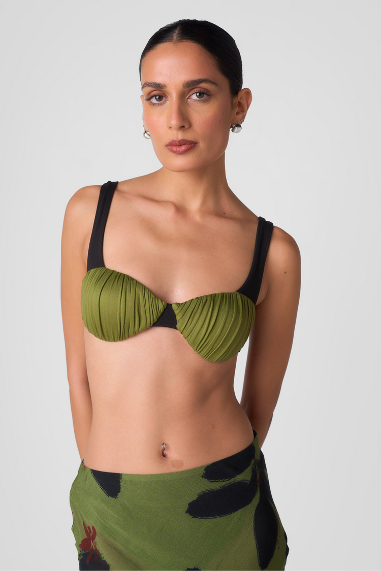 JAYNE RUCHED BRALETTE