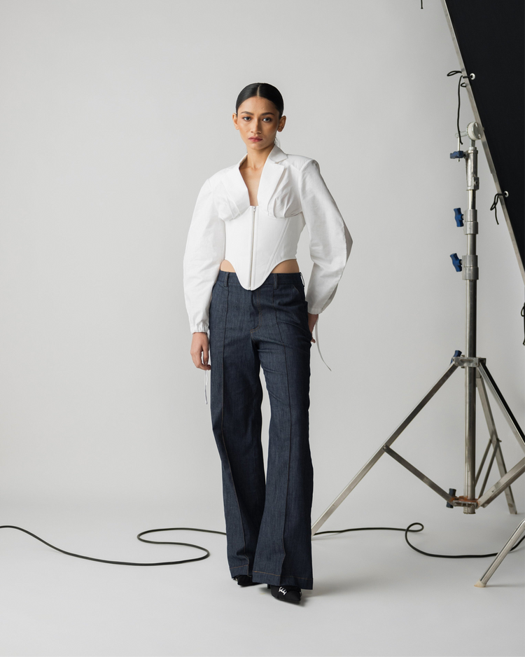 MIDWAIST DENIM PANTS