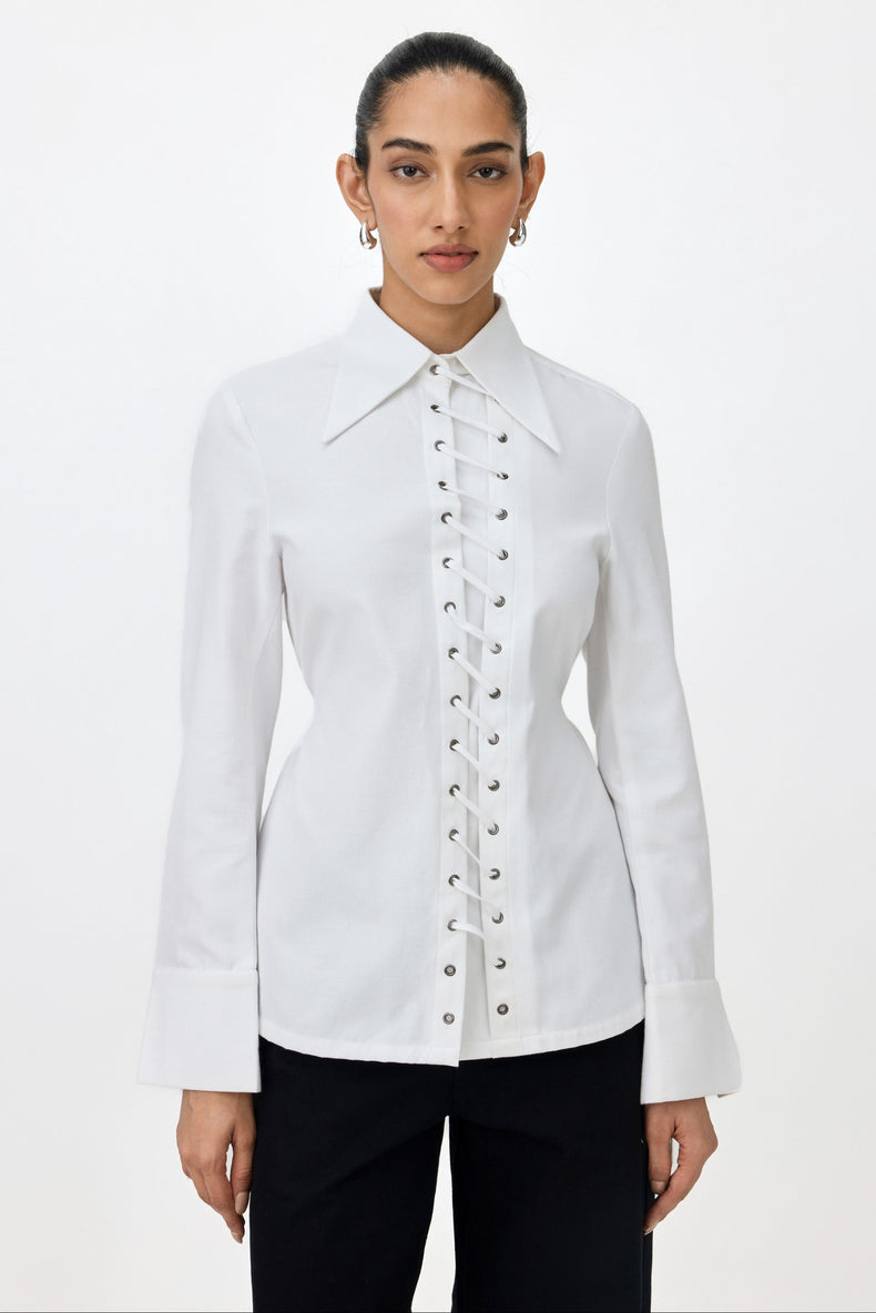ROMY EYELET SHIRT