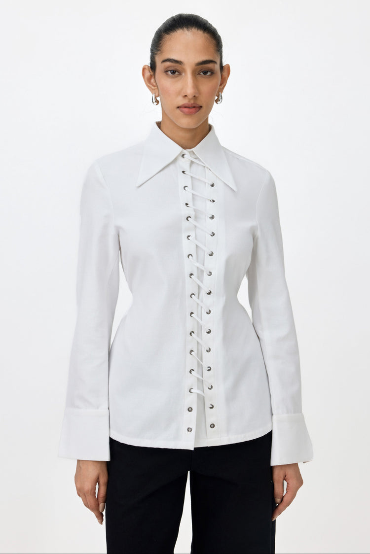 ROMY EYELET SHIRT