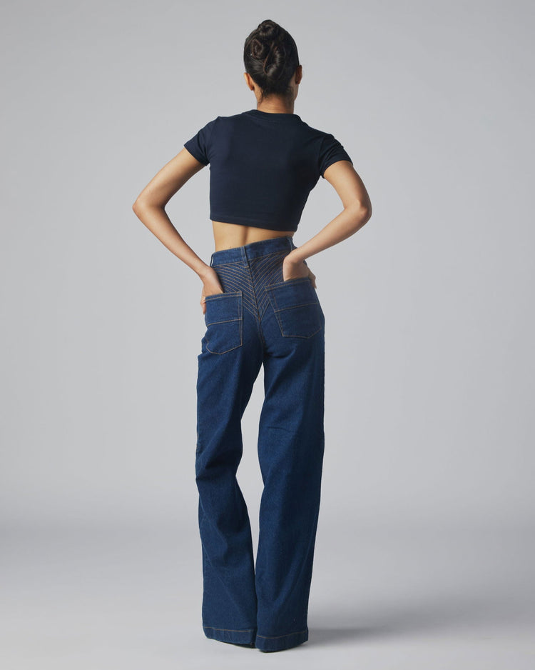 KNEE PATCH JEANS - Polite Society