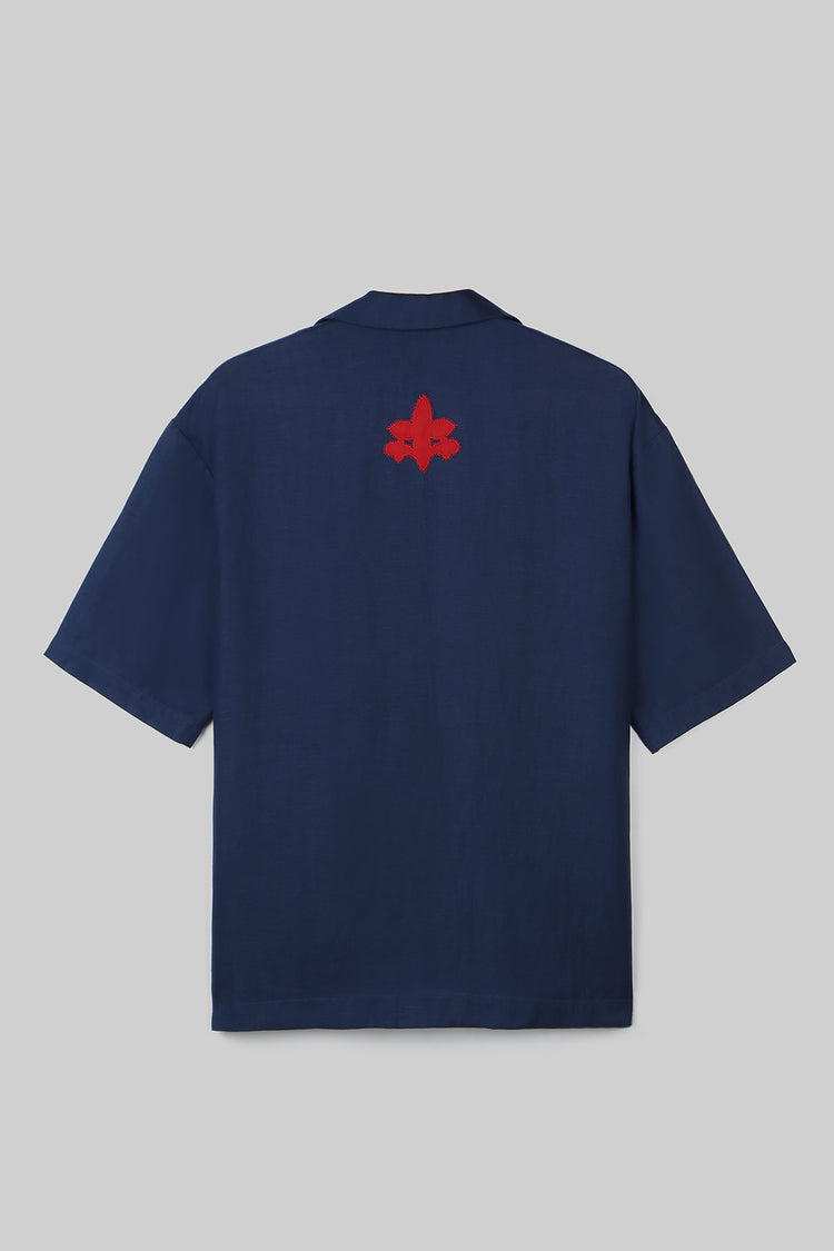 HAND APPLIQUE BOWLING SHIRT