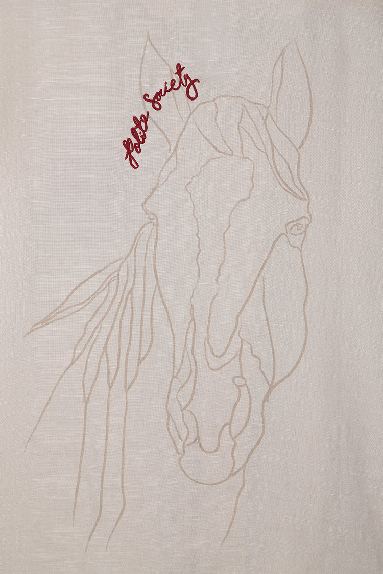 HAND APPLIQUE BOWLING SHIRT