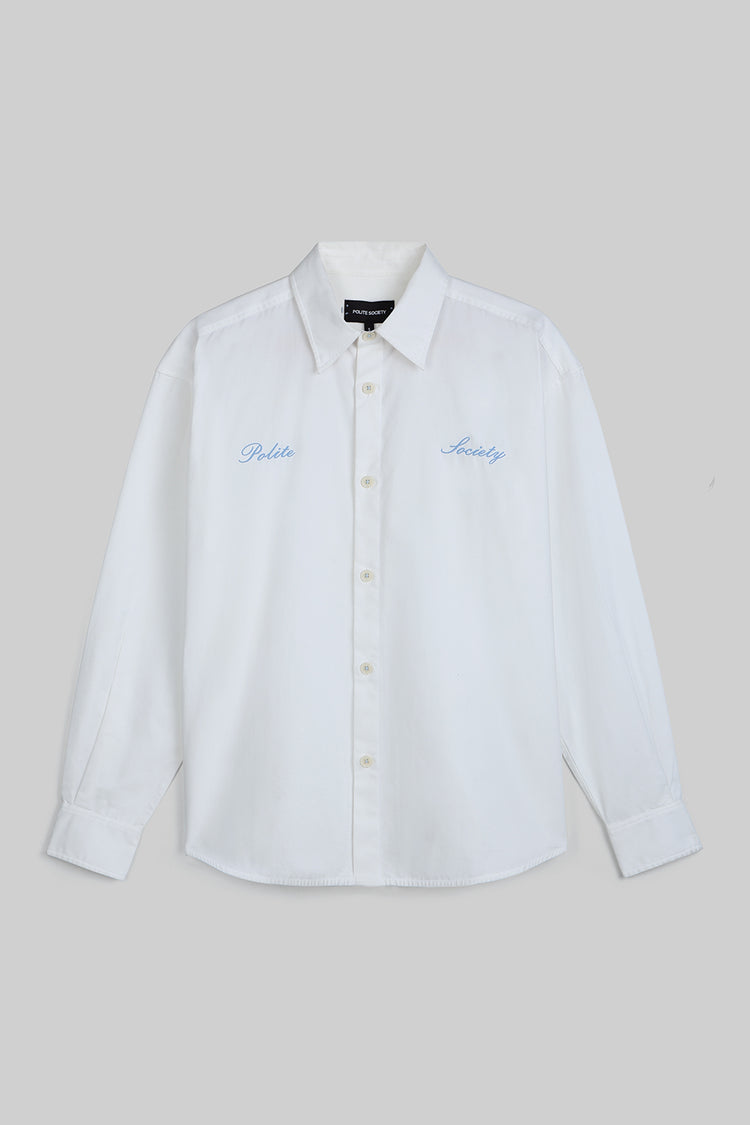 COTTON TWILL BOXY SHIRT