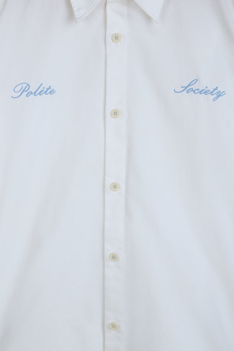 COTTON TWILL BOXY SHIRT