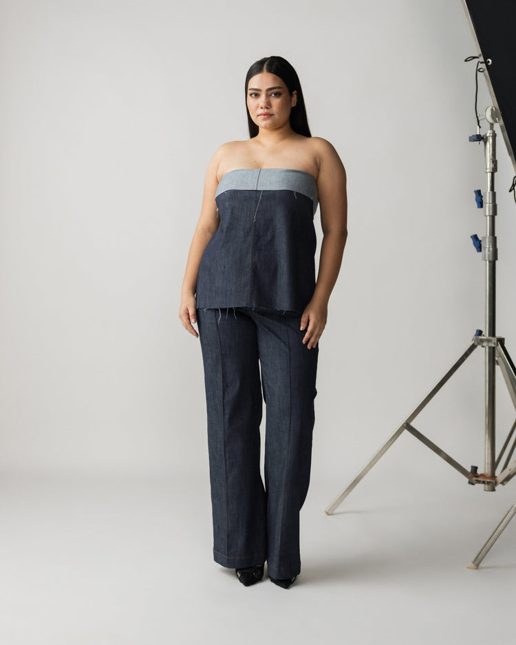 MIDWAIST DENIM PANTS