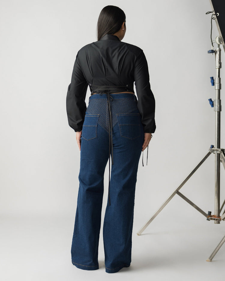 KNEE PATCH JEANS