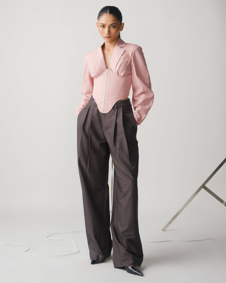 CORE PLEATED TROUSERS