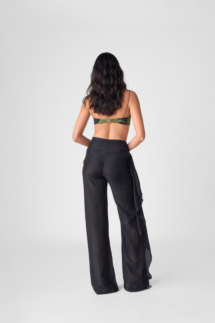 DRAPED SHEER PANTS