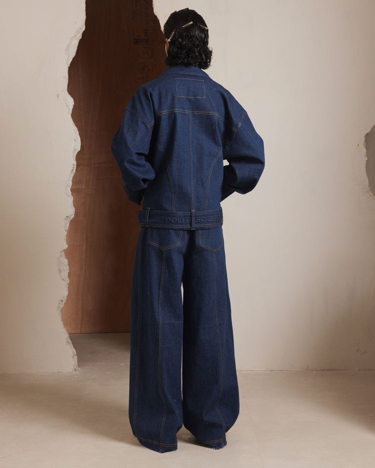 DENIM BIKER JEANS