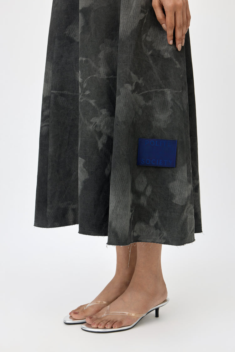 GULNAR DENIM MAXI DRESS