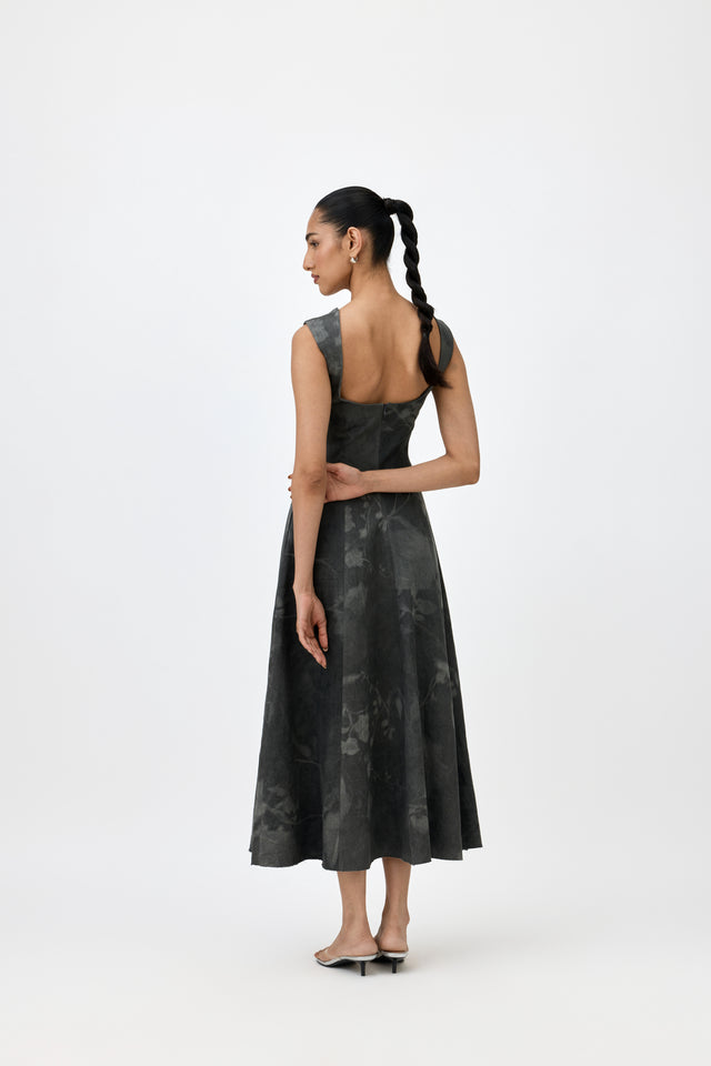 GULNAR DENIM MAXI DRESS