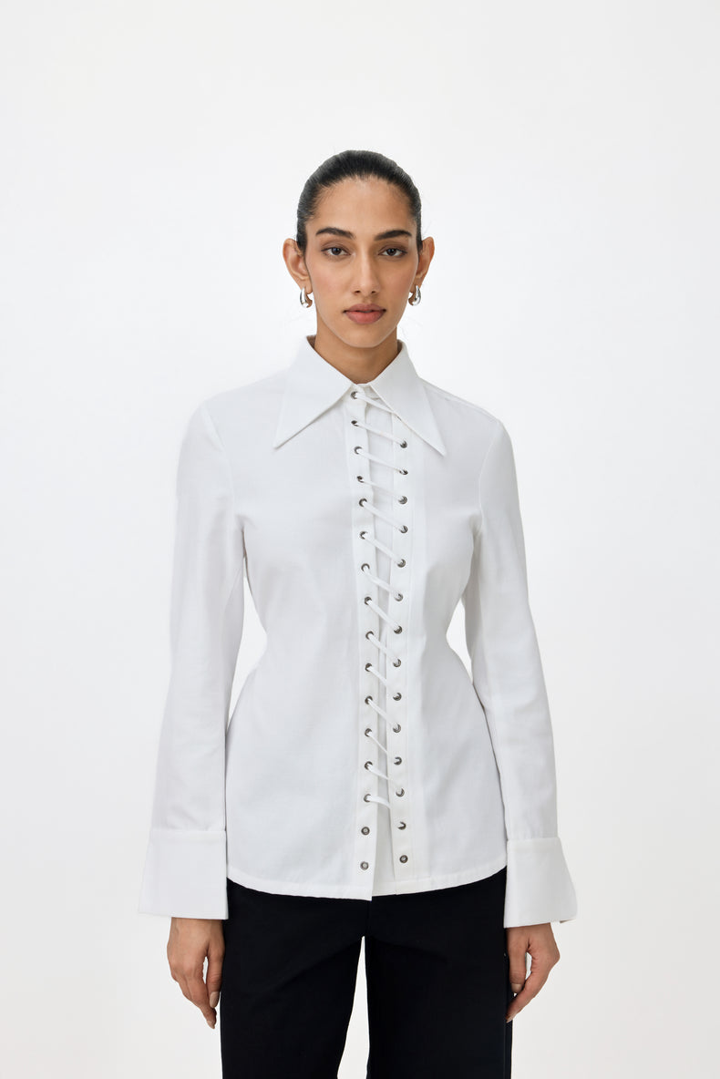 ROMY EYELET SHIRT