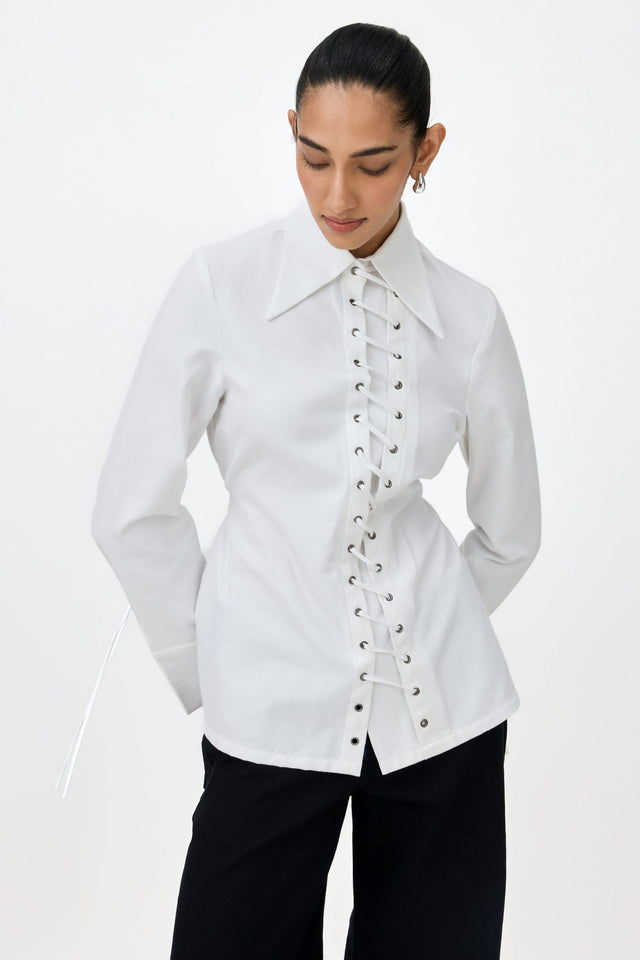 ROMY EYELET SHIRT