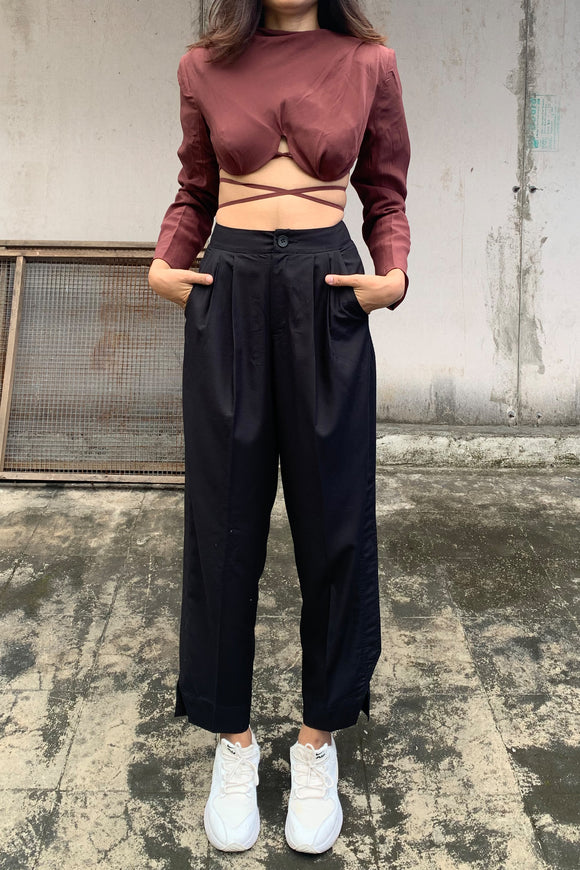 DOUBLE PLEATED PANTS - Polite Society - BOTTOMS