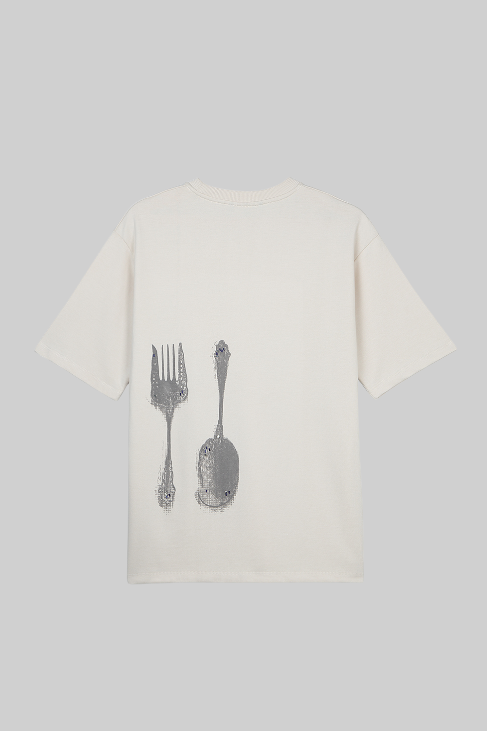 CUTLERY BEADED T-SHIRT