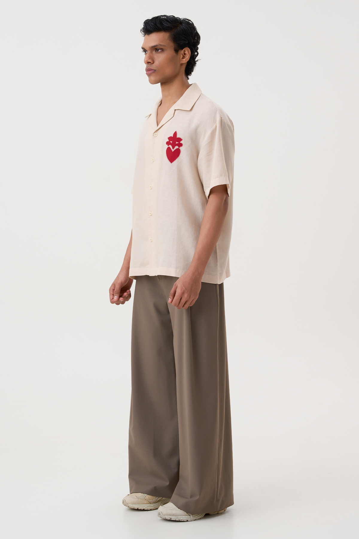 HAND APPLIQUE BOWLING SHIRT