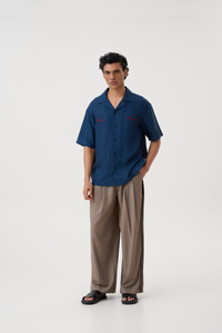 HAND APPLIQUE BOWLING SHIRT