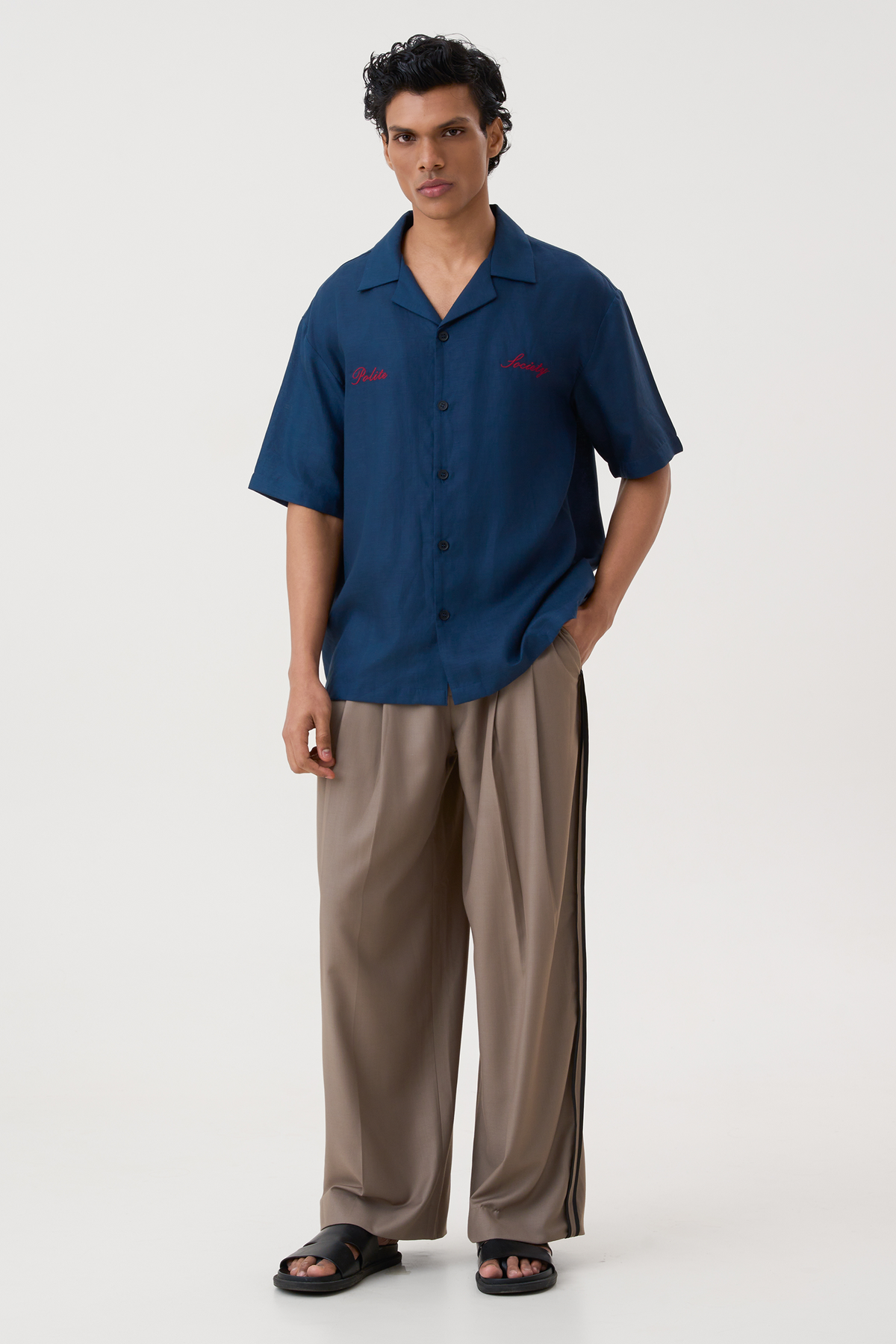 HAND APPLIQUE BOWLING SHIRT