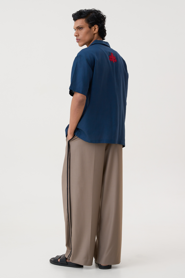 HAND APPLIQUE BOWLING SHIRT