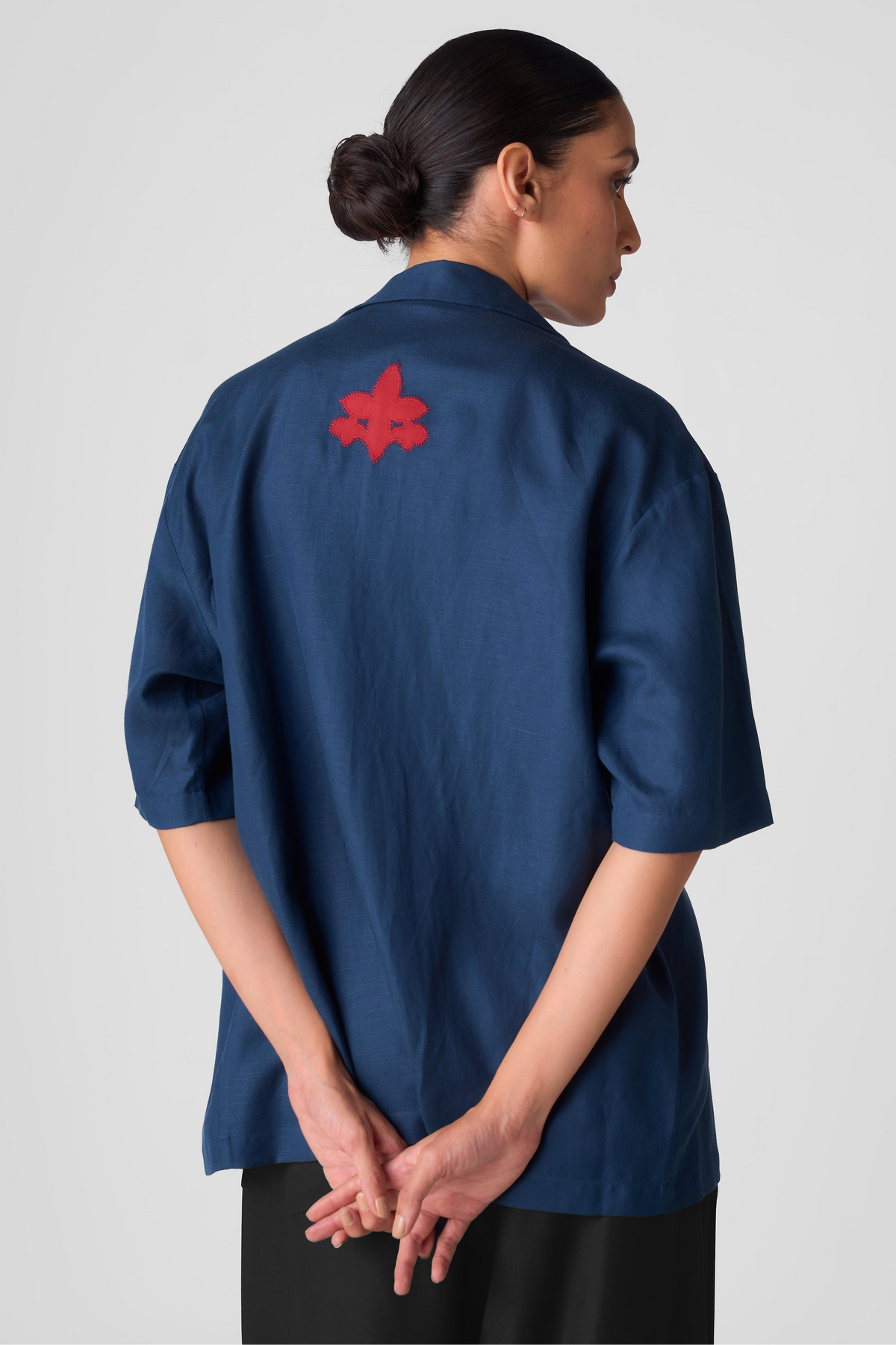 HAND APPLIQUE BOWLING SHIRT
