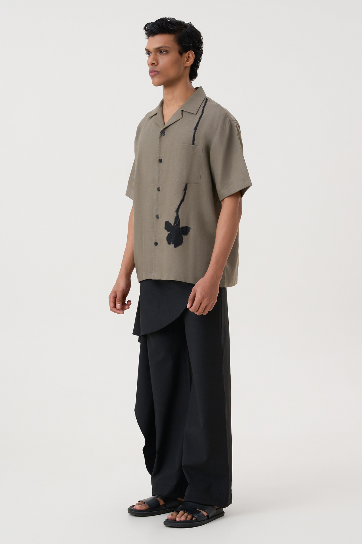 HAND APPLIQUE BOWLING SHIRT