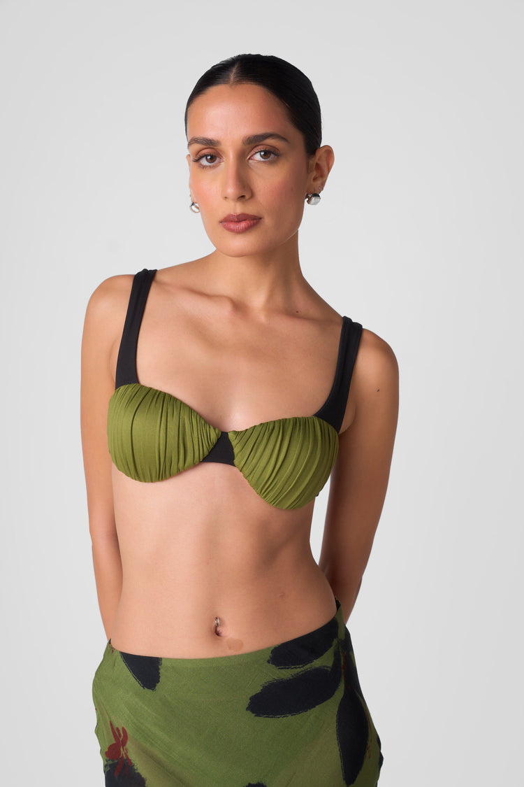 JAYNE RUCHED BRALETTE