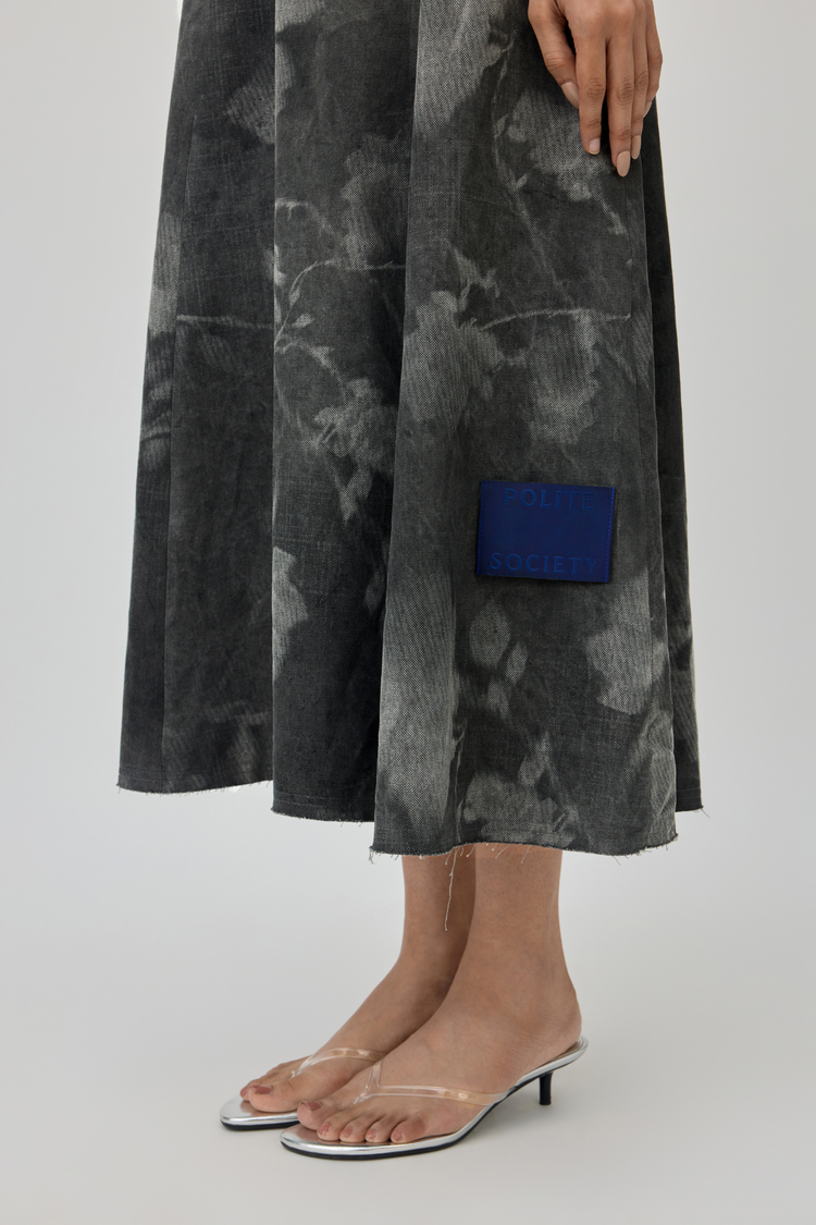 GULNAR DENIM MAXI DRESS