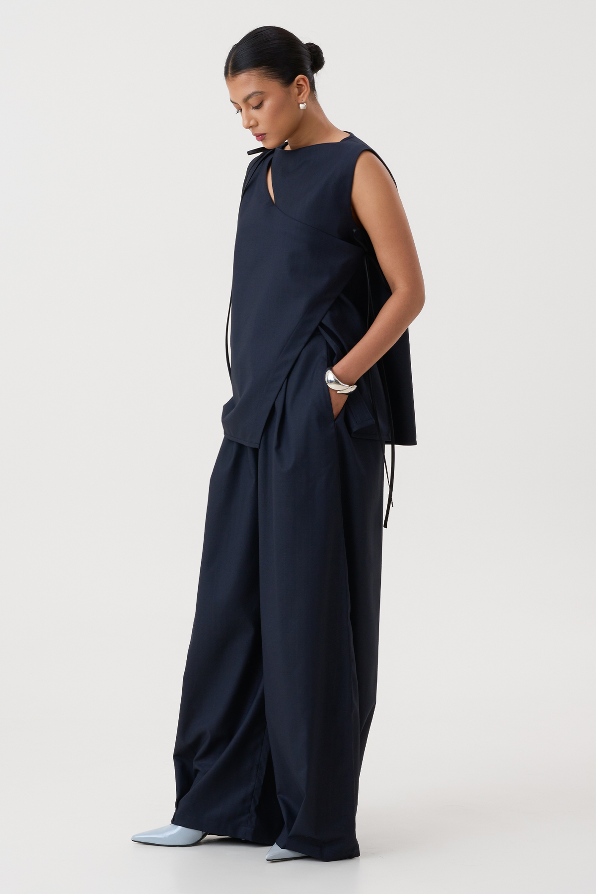 IRA PLEATED TROUSERS