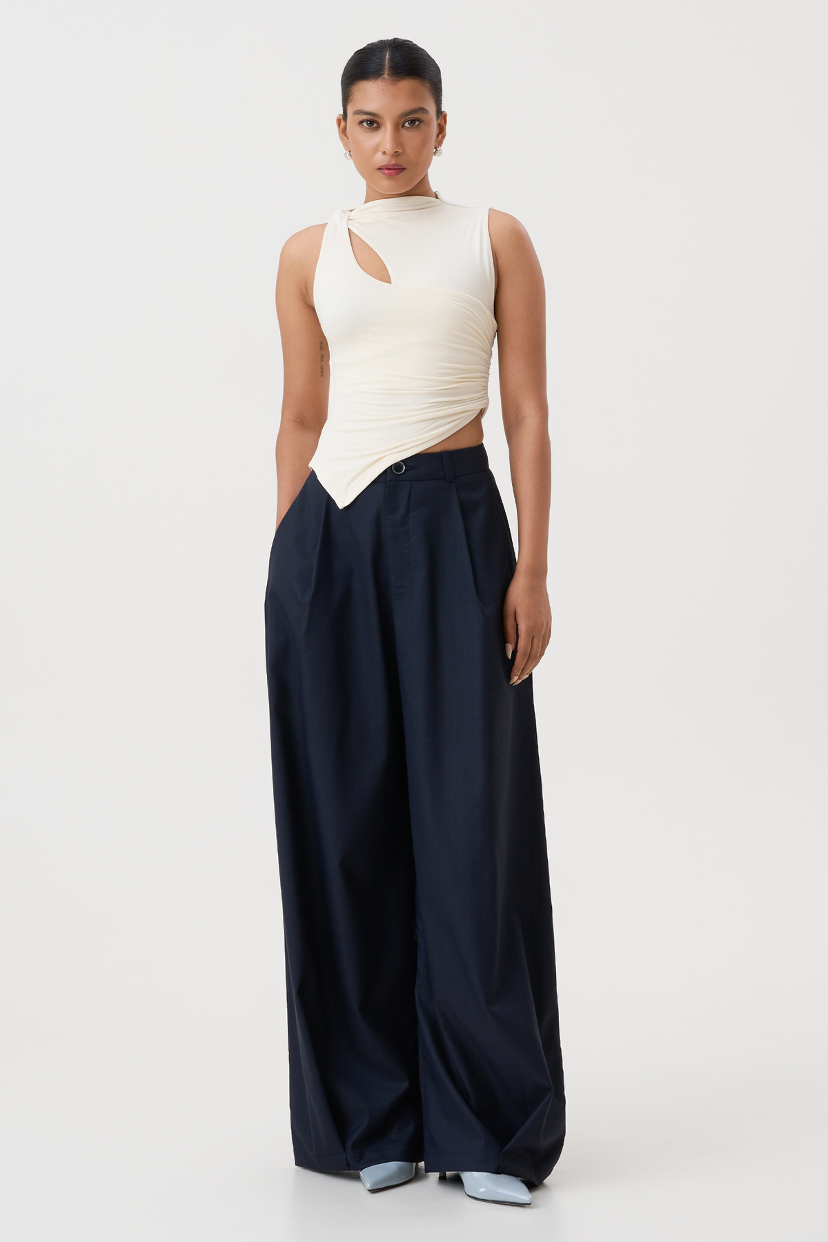 IRA PLEATED TROUSERS