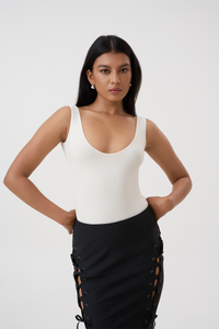 ELA PLUNGE NECK BODYSUIT