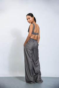 BELT STRAP BRALET: GREY - Polite Society