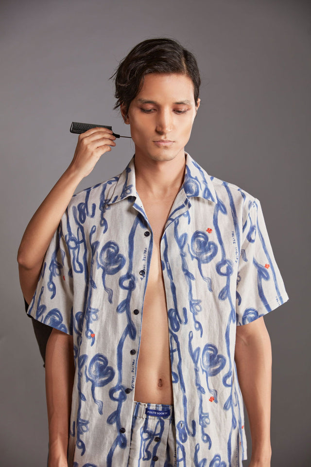 BREEZE LINEN PRINTED SHIRT - Polite Society