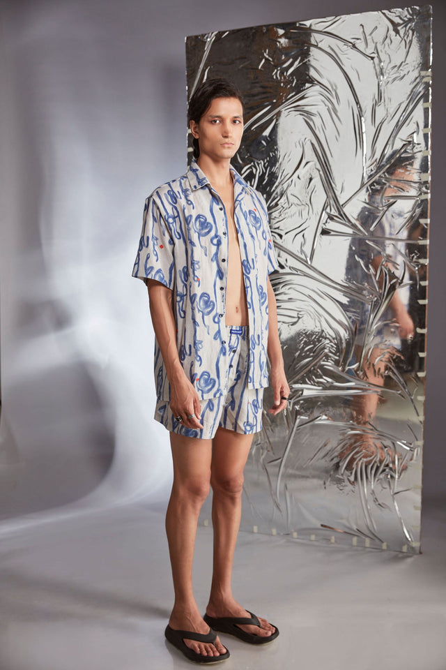 BREEZE LINEN PRINTED SHIRT - Polite Society
