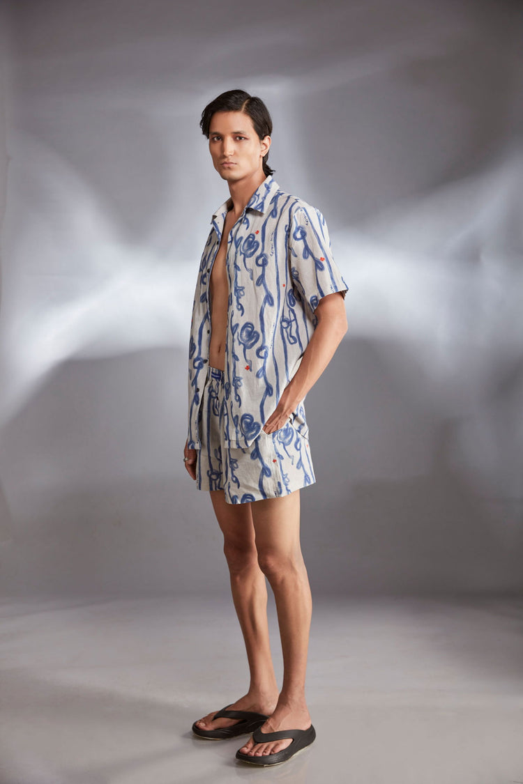 BREEZE LINEN PRINTED SHIRT - Polite Society