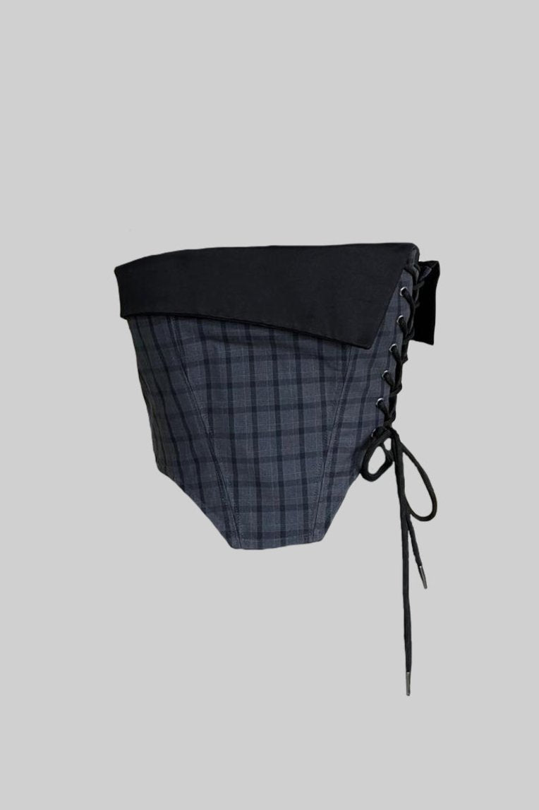 COLLAR CORSET CHECKERED - Polite Society