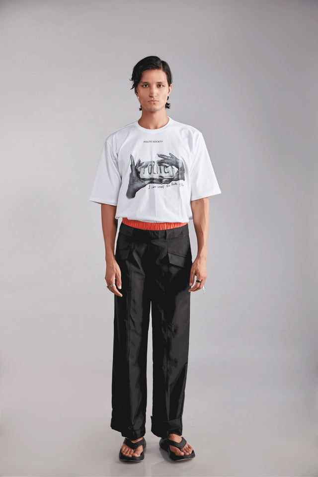 CONTRAST BAND UNISEX PANTS - Polite Society