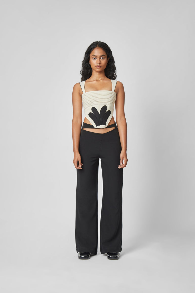 CUTOUT FLARED PANTS - Polite Society