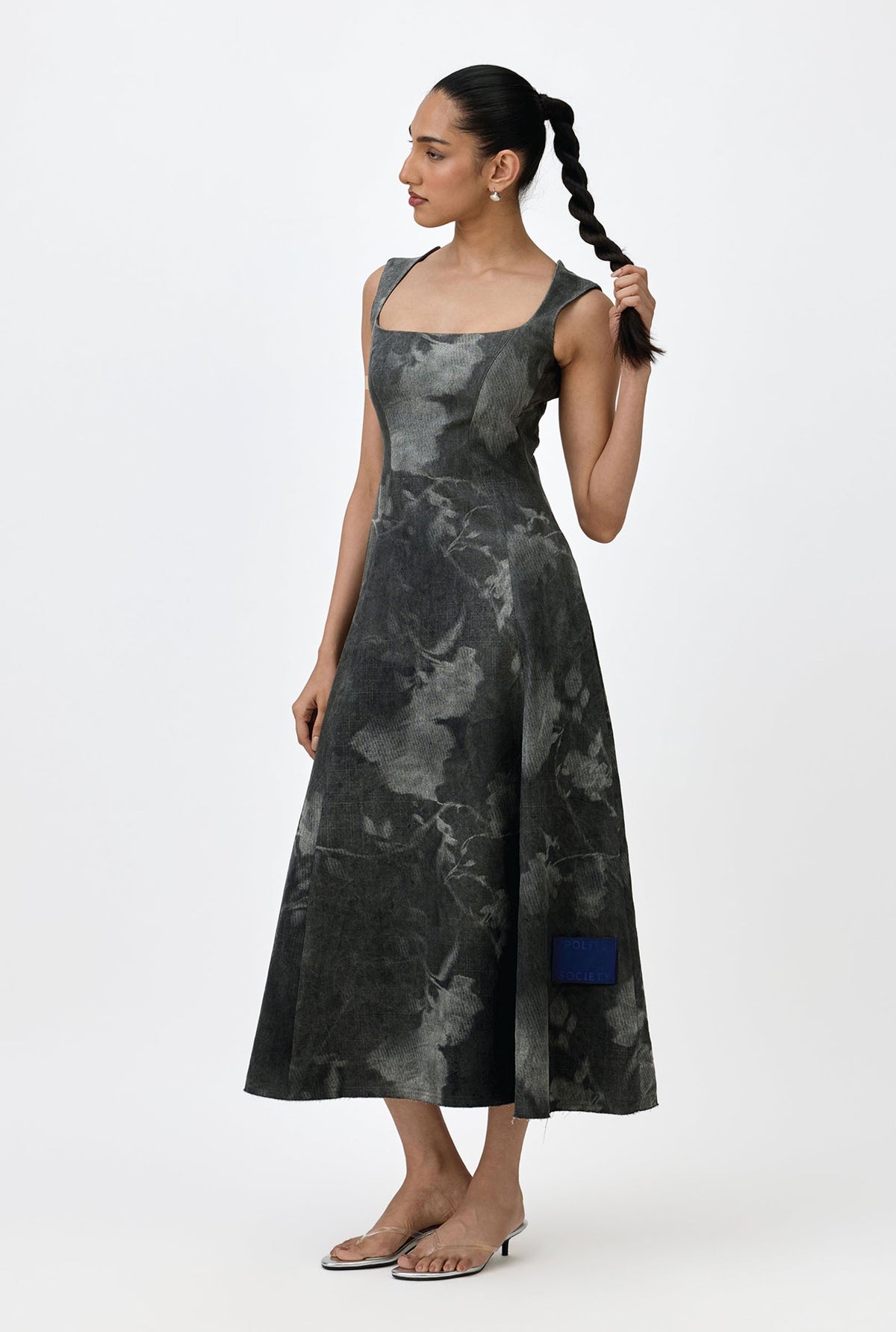 GULNAR DENIM MAXI DRESS