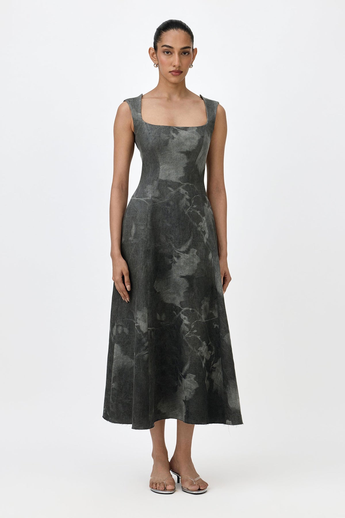 GULNAR DENIM MAXI DRESS