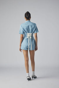 DENIM MEXI PLAYSUIT - Polite Society